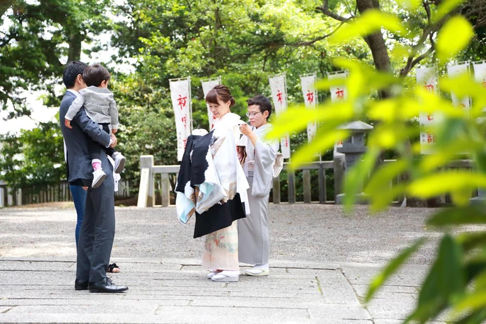 お宮参り写真撮影サンプル