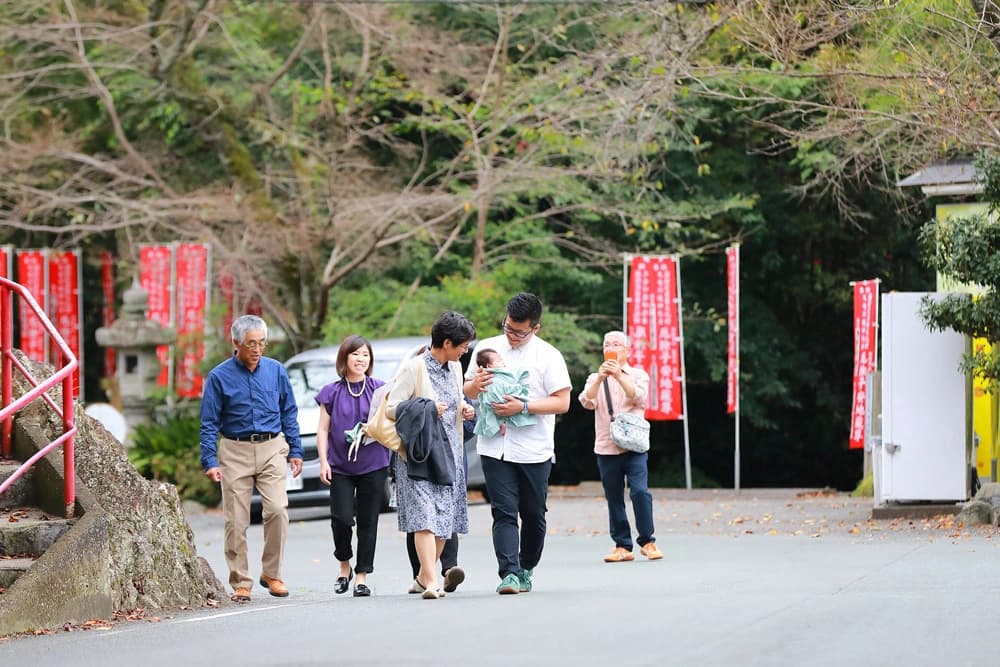 お宮参り写真撮影サンプル