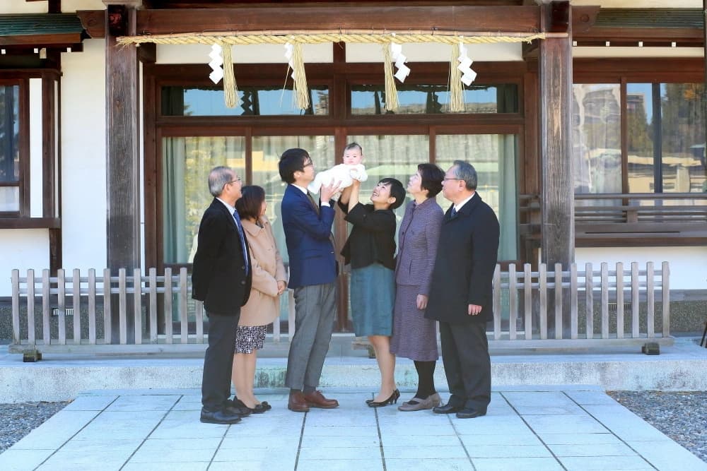 お宮参り写真撮影サンプル