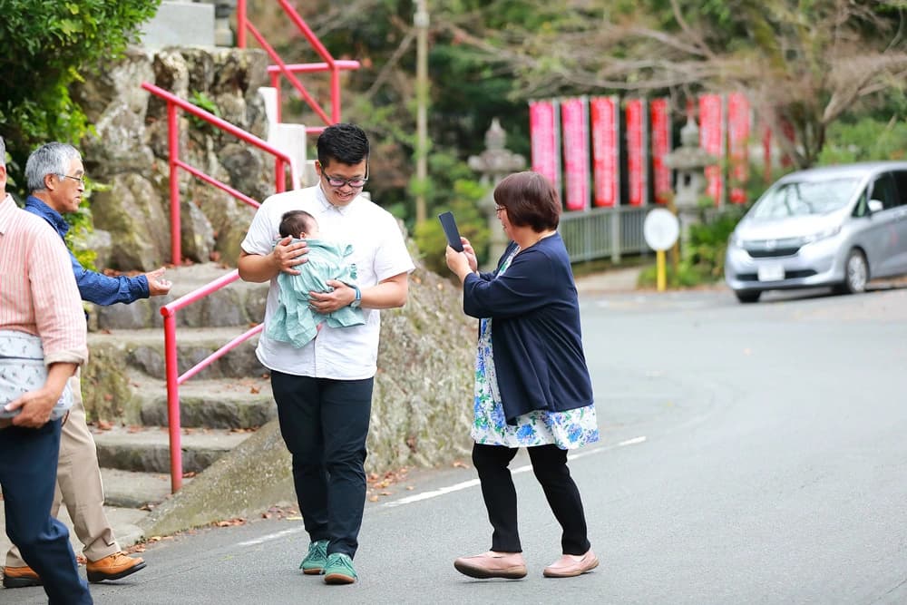 お宮参り写真撮影サンプル