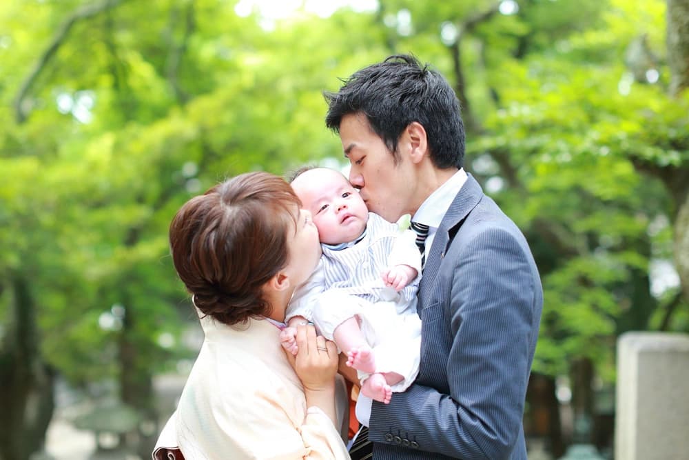 お宮参り写真撮影サンプル