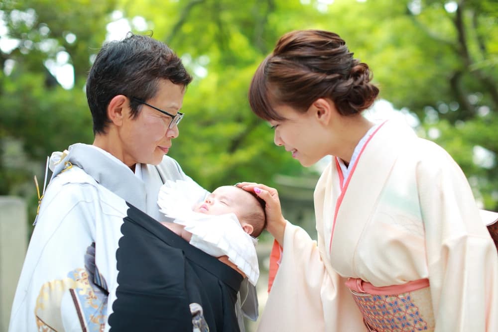 お宮参り写真撮影サンプル