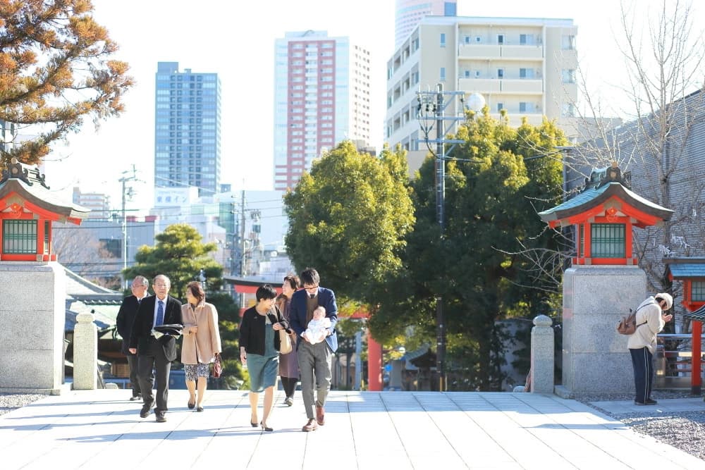 お宮参り写真撮影サンプル
