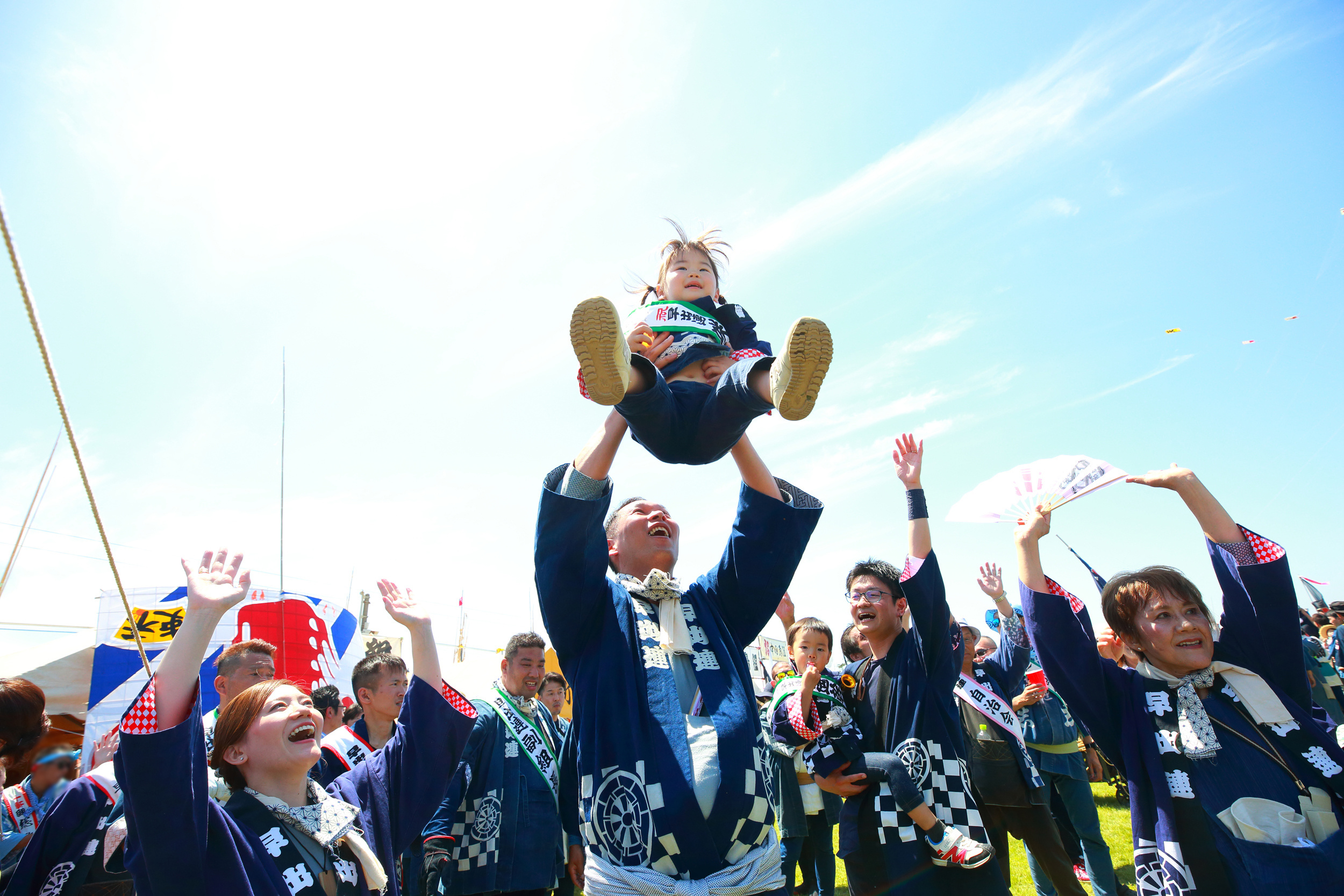 出張カメラマンが撮影した浜松まつりの写真のワンシーン