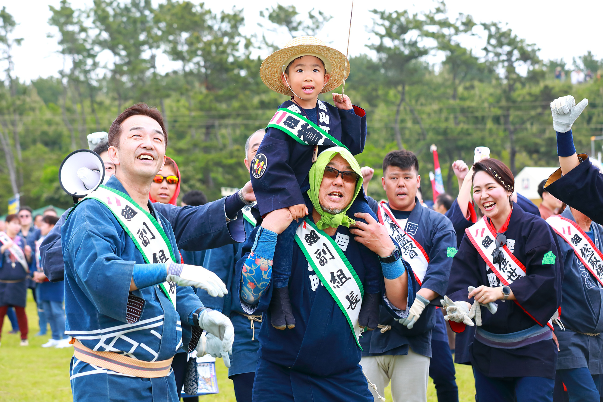 出張カメラマンが撮影した浜松まつりの写真のワンシーン