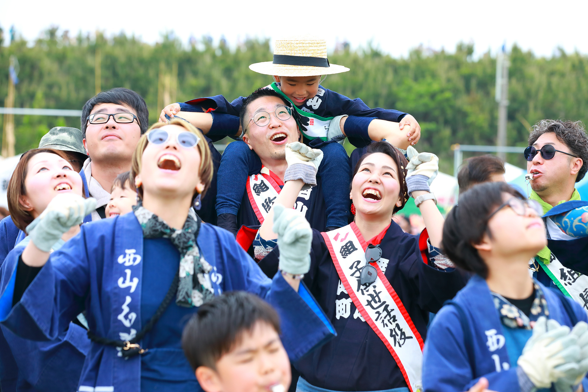 出張カメラマンが撮影した浜松まつりの写真のワンシーン